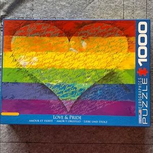 Heart love pride rainbow Eurographics 1000 puzzle